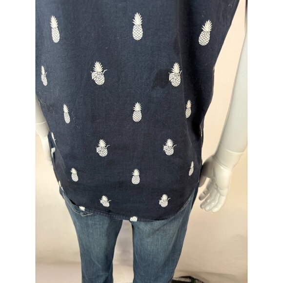 Mens Hawaiian Shirt By Molokai Surf Co. Pineapple Print Short Sleeve Button-Up L - Picture 7 of 16